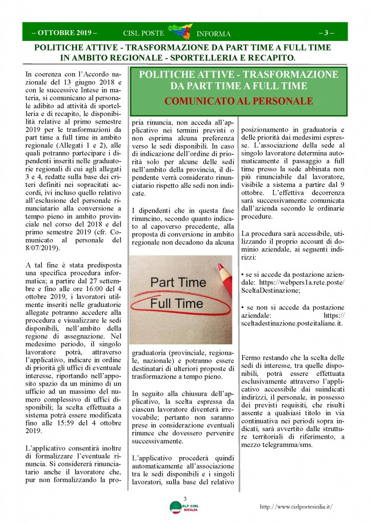 Cisl Poste Sicilia Informa ottobre 2019_Pagina_03