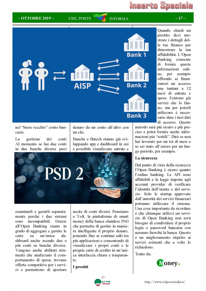 Cisl Poste Sicilia Informa ottobre 2019_Pagina_17
