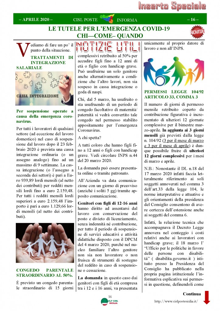 Cisl Poste Sicilia Informa Aprile 2020 _Pagina_16