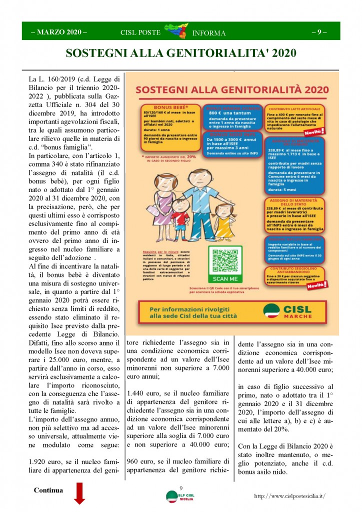 Cisl Poste Sicilia Informa Marzo 2020 _Pagina_09