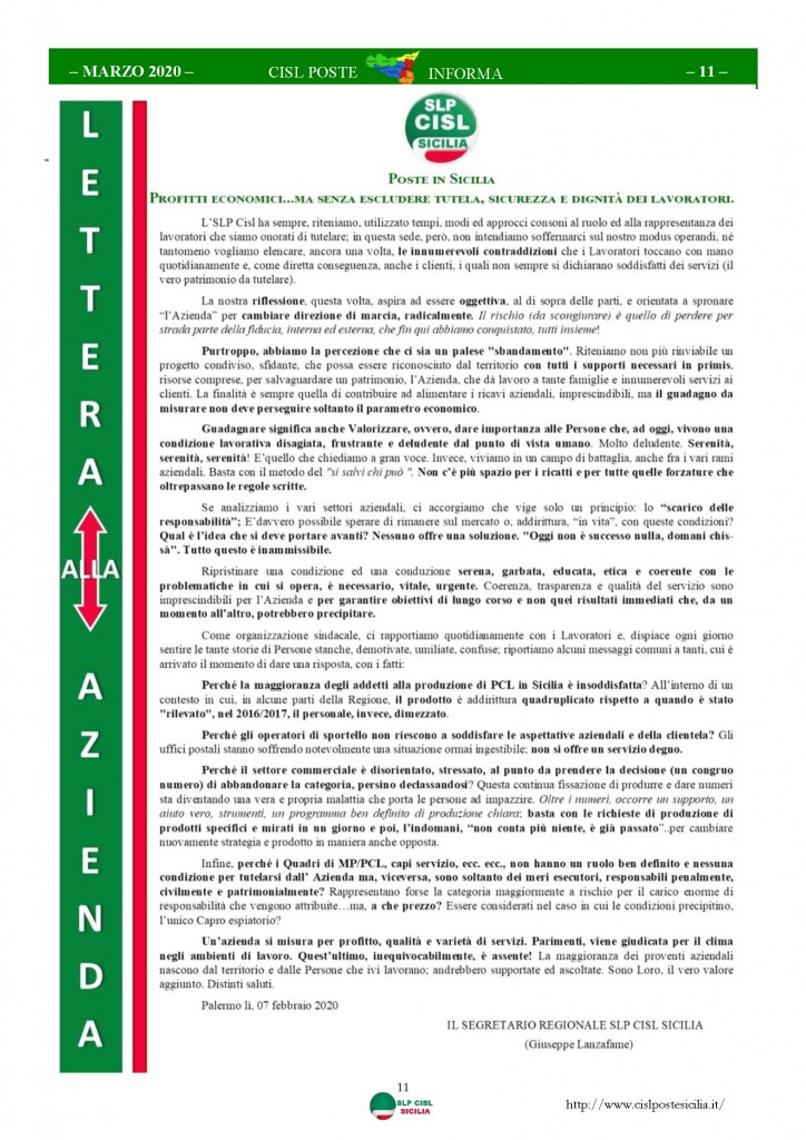 Cisl Poste Sicilia Informa Marzo 2020 _Pagina_11