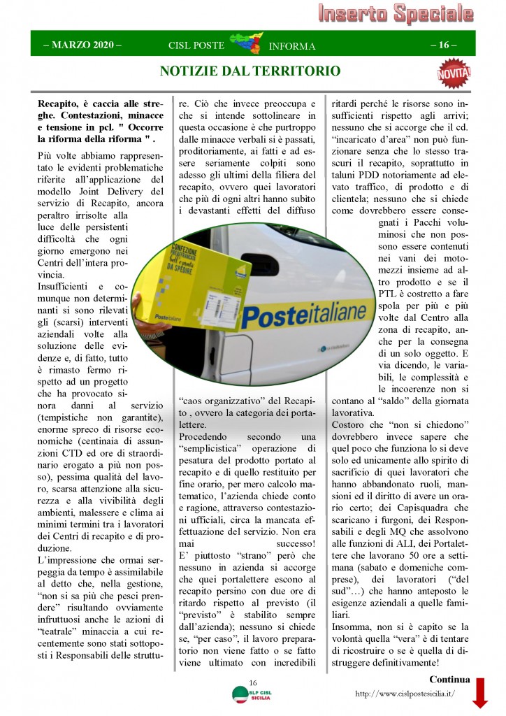 Cisl Poste Sicilia Informa Marzo 2020 _Pagina_16