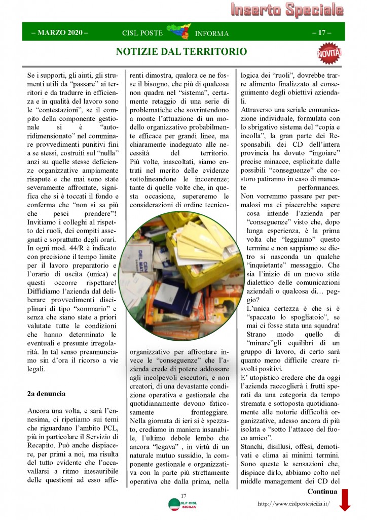 Cisl Poste Sicilia Informa Marzo 2020 _Pagina_17