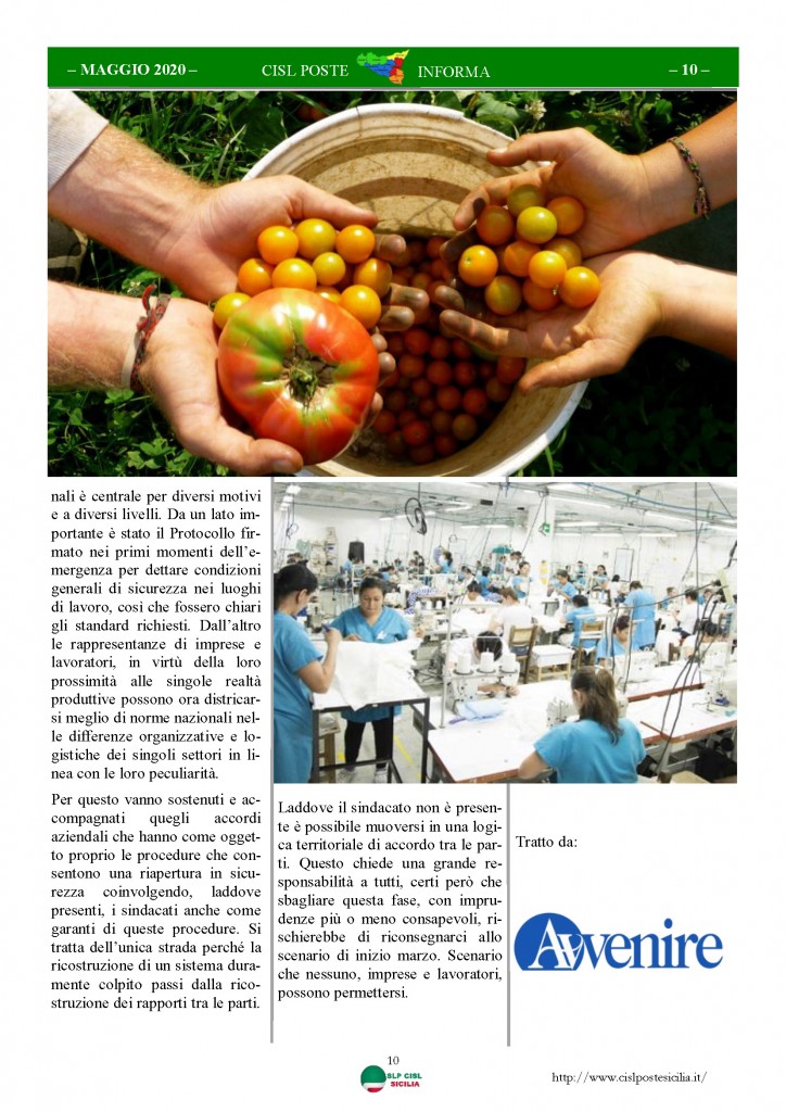 Cisl Poste Sicilia Informa Maggio 2020 _Pagina_10
