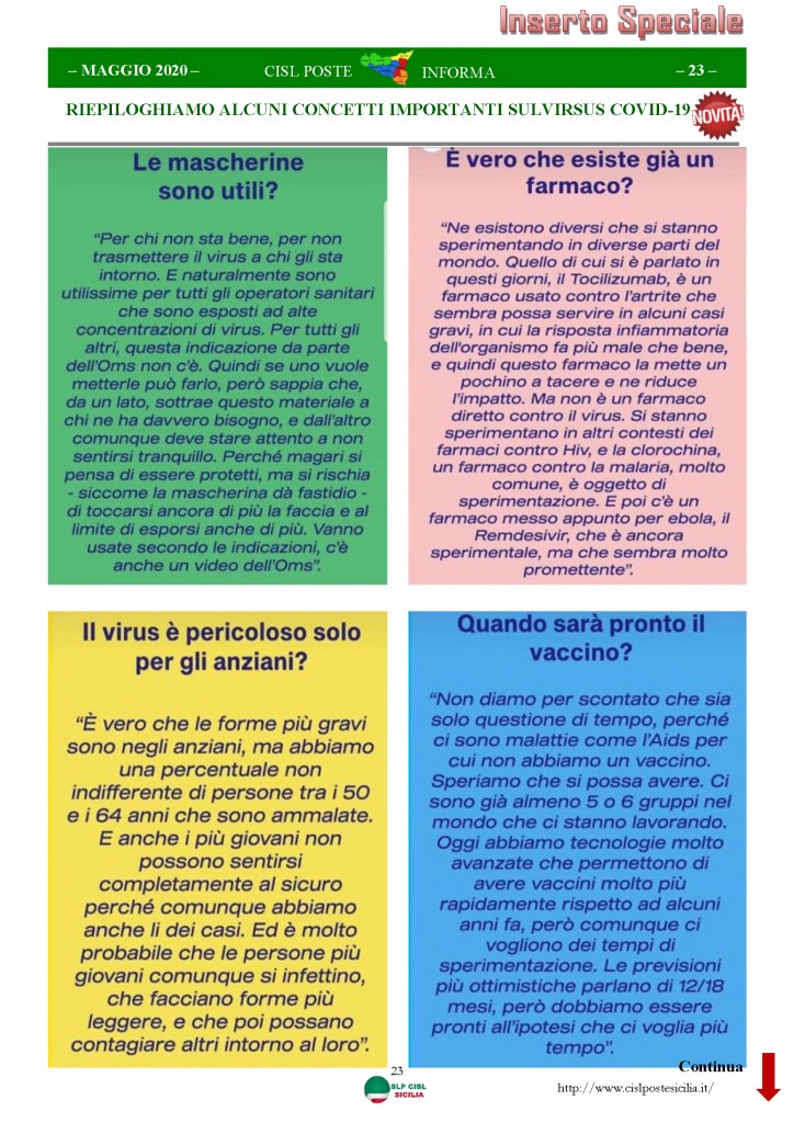 Cisl Poste Sicilia Informa Maggio 2020 _Pagina_23
