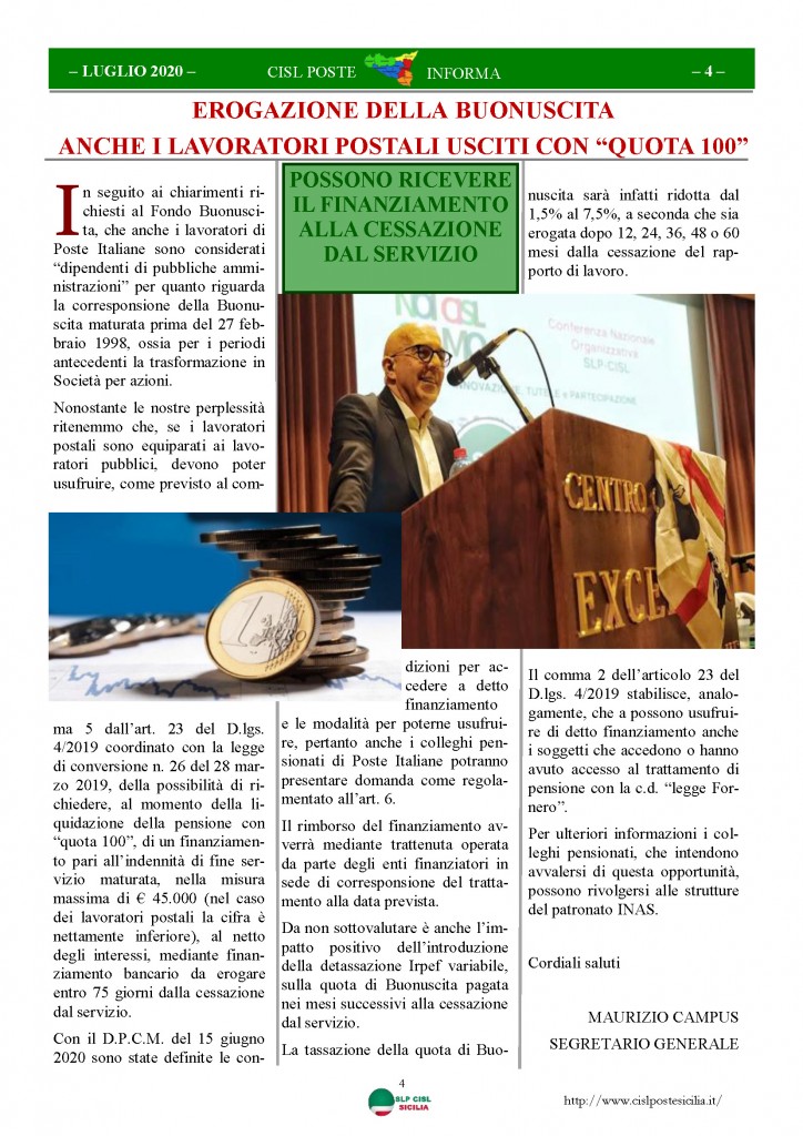 Cisl Poste Sicilia Informa Luglio 2020 _Pagina_04