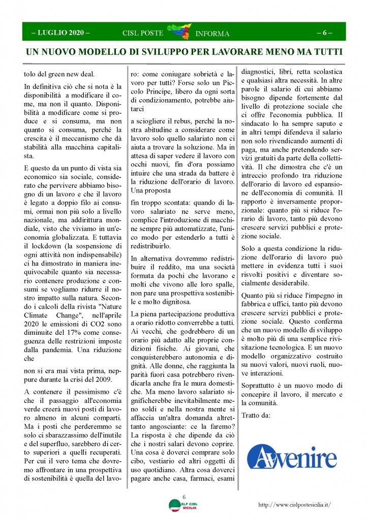 Cisl Poste Sicilia Informa Luglio 2020 _Pagina_06