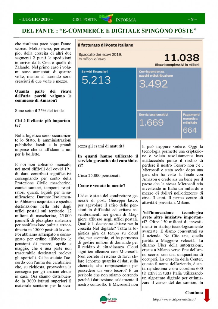 Cisl Poste Sicilia Informa Luglio 2020 _Pagina_09