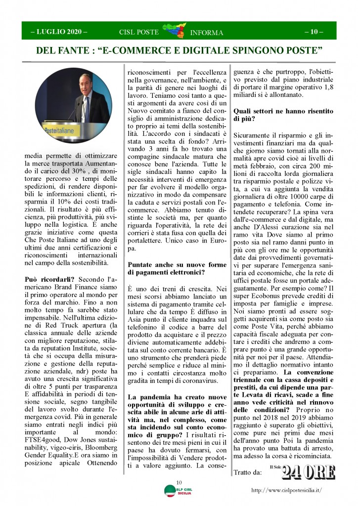 Cisl Poste Sicilia Informa Luglio 2020 _Pagina_10