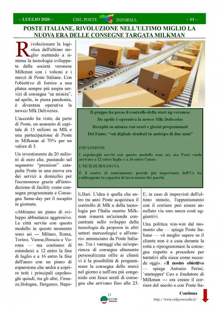 Cisl Poste Sicilia Informa Luglio 2020 _Pagina_11