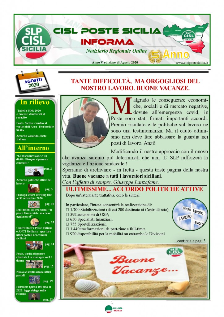 Cisl Poste Sicilia Informa Agosto 2020 _Pagina_01