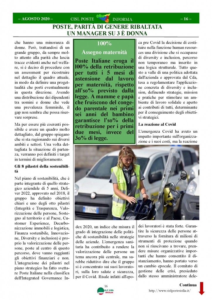 Cisl Poste Sicilia Informa Agosto 2020 _Pagina_16