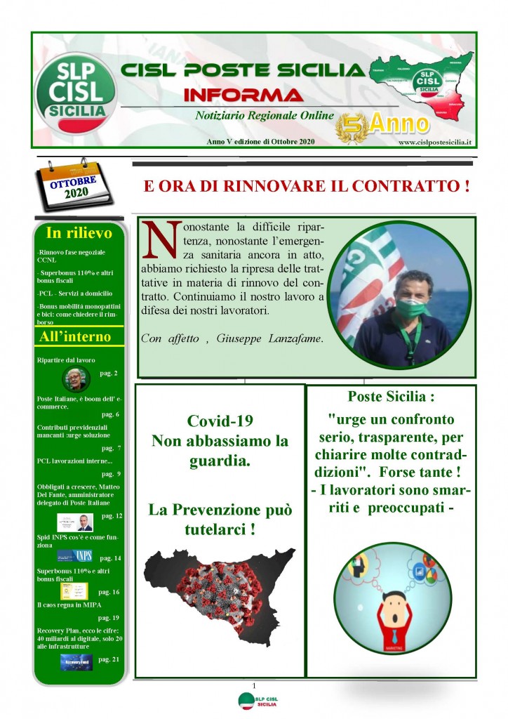 Cisl Poste Sicilia Informa ottobre 2020 _Pagina_01