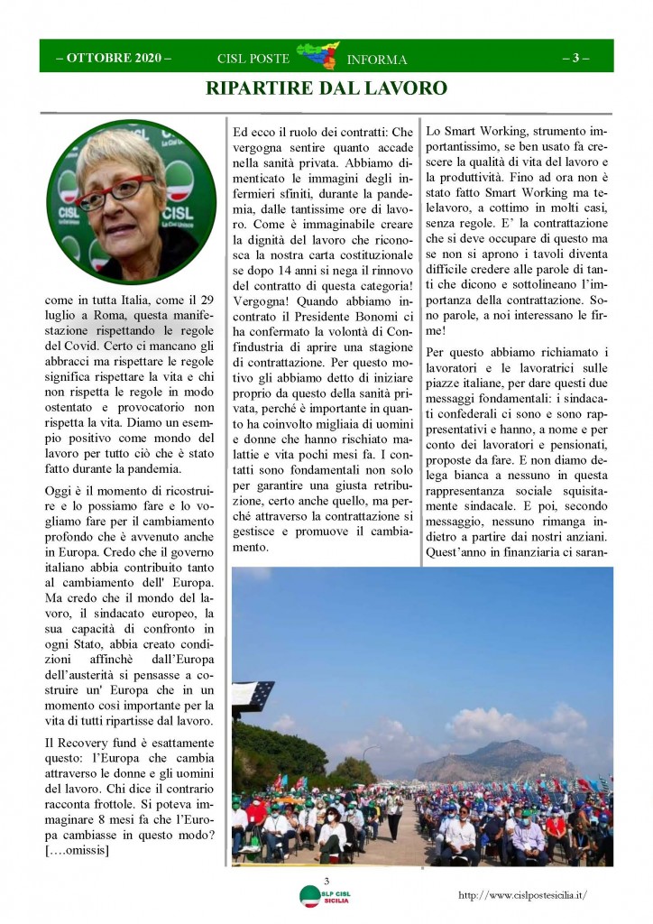 Cisl Poste Sicilia Informa ottobre 2020 _Pagina_03