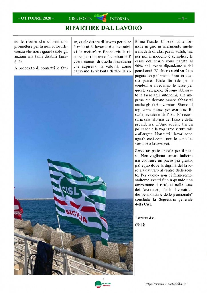 Cisl Poste Sicilia Informa ottobre 2020 _Pagina_04