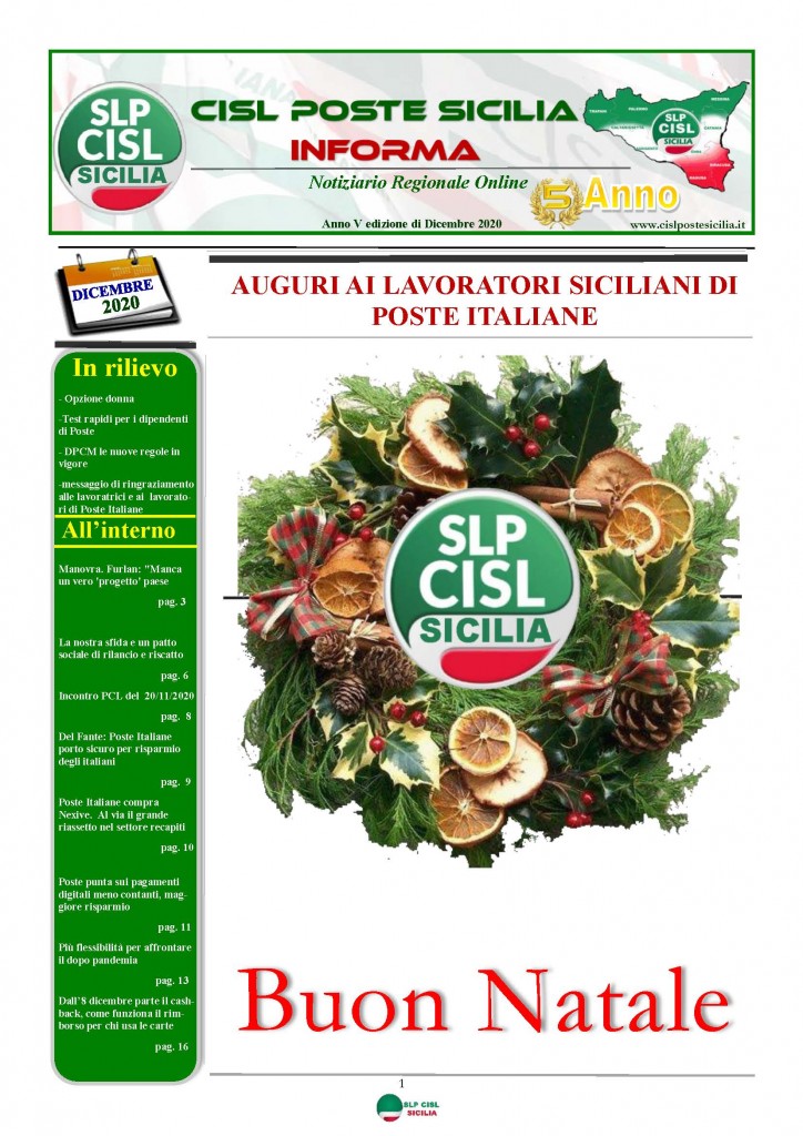 Cisl Poste Sicilia Informa Dicembrex 2020_Pagina_01