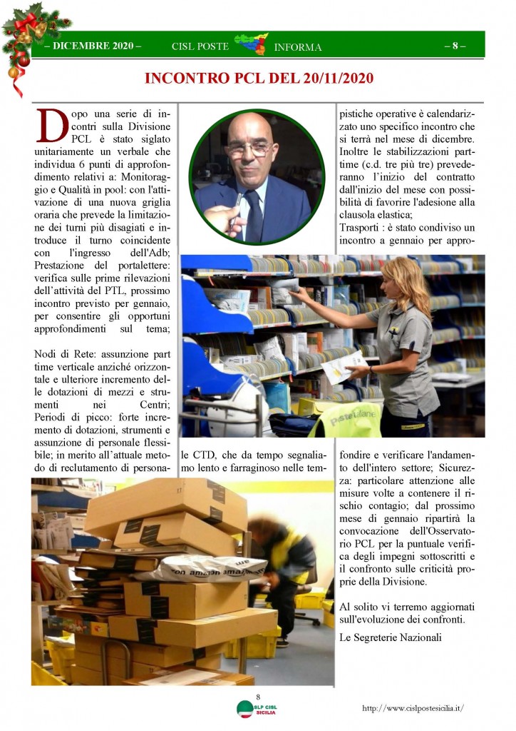 Cisl Poste Sicilia Informa Dicembrex 2020_Pagina_08