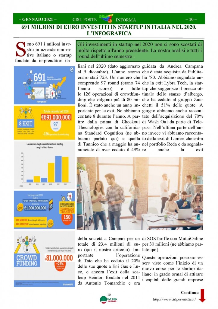 Cisl Poste Sicilia Informa Gennaio 2021_Pagina_10