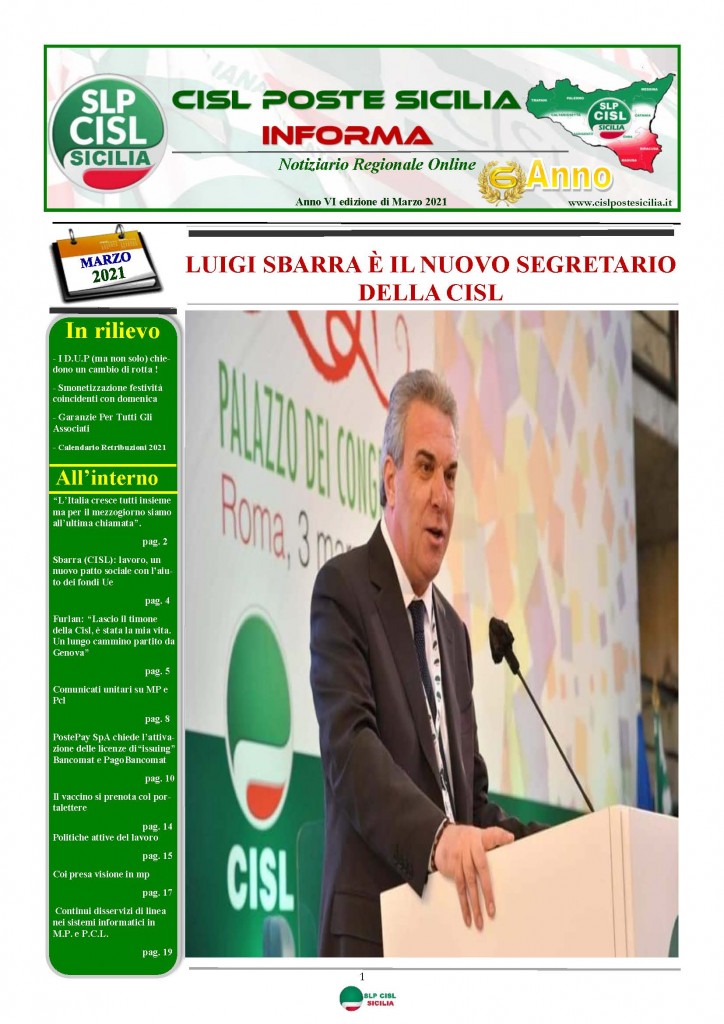 Cisl Poste Sicilia Informa Marzo 2021_Pagina_01
