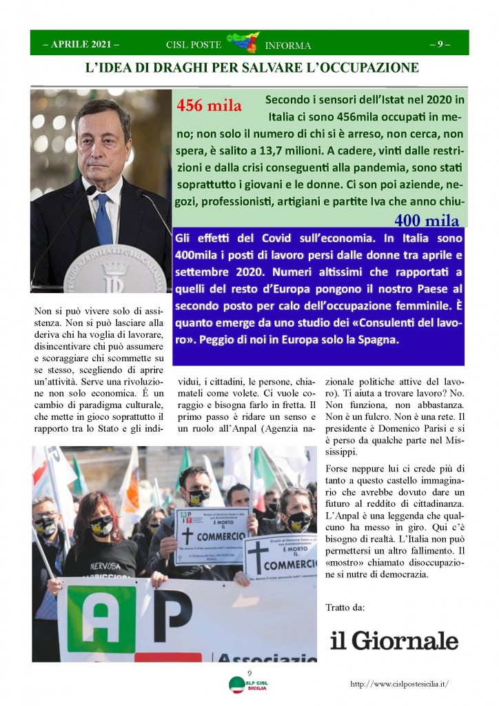 Cisl Poste Sicilia Informa Aprile 2021_Pagina_09